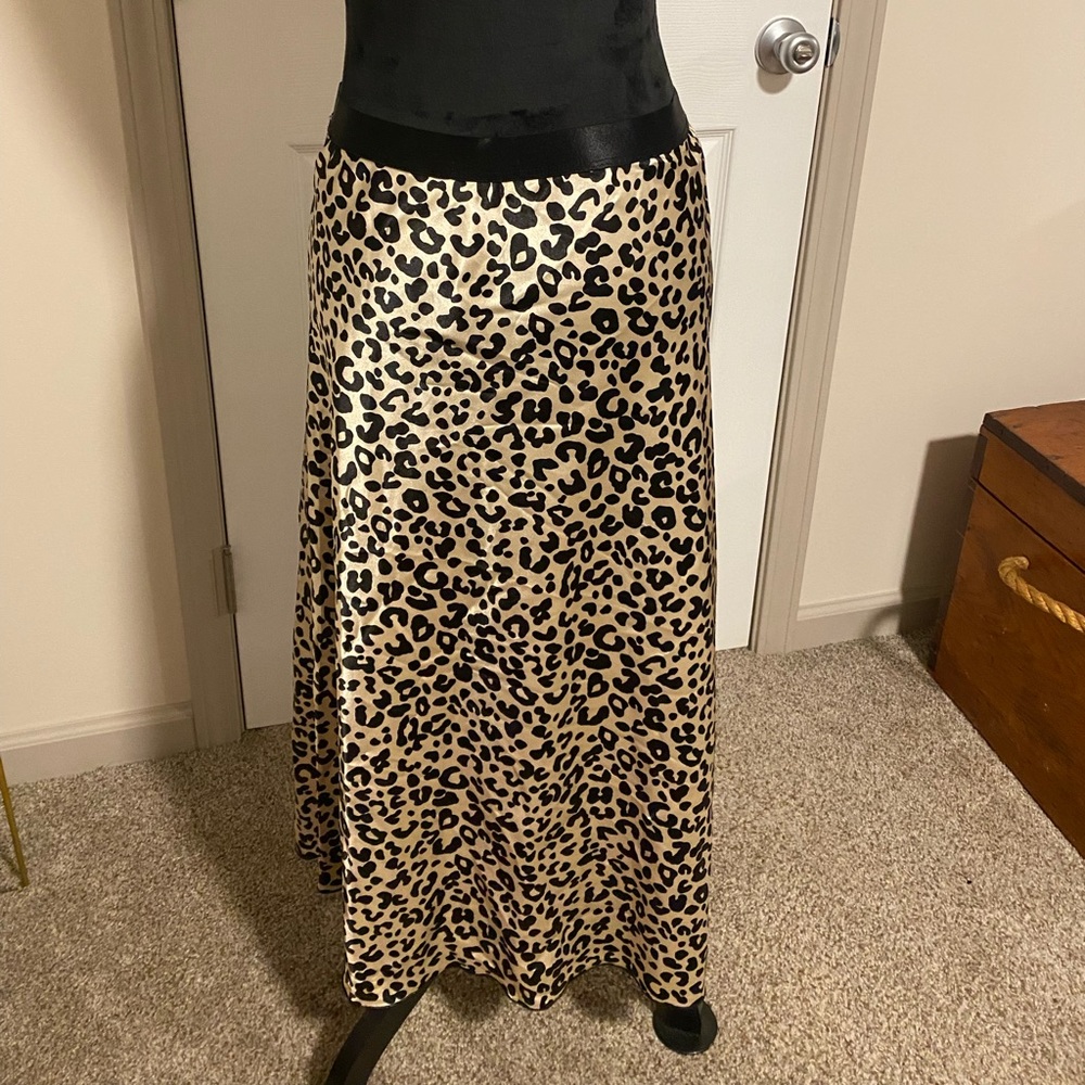 Cheetah print skirt